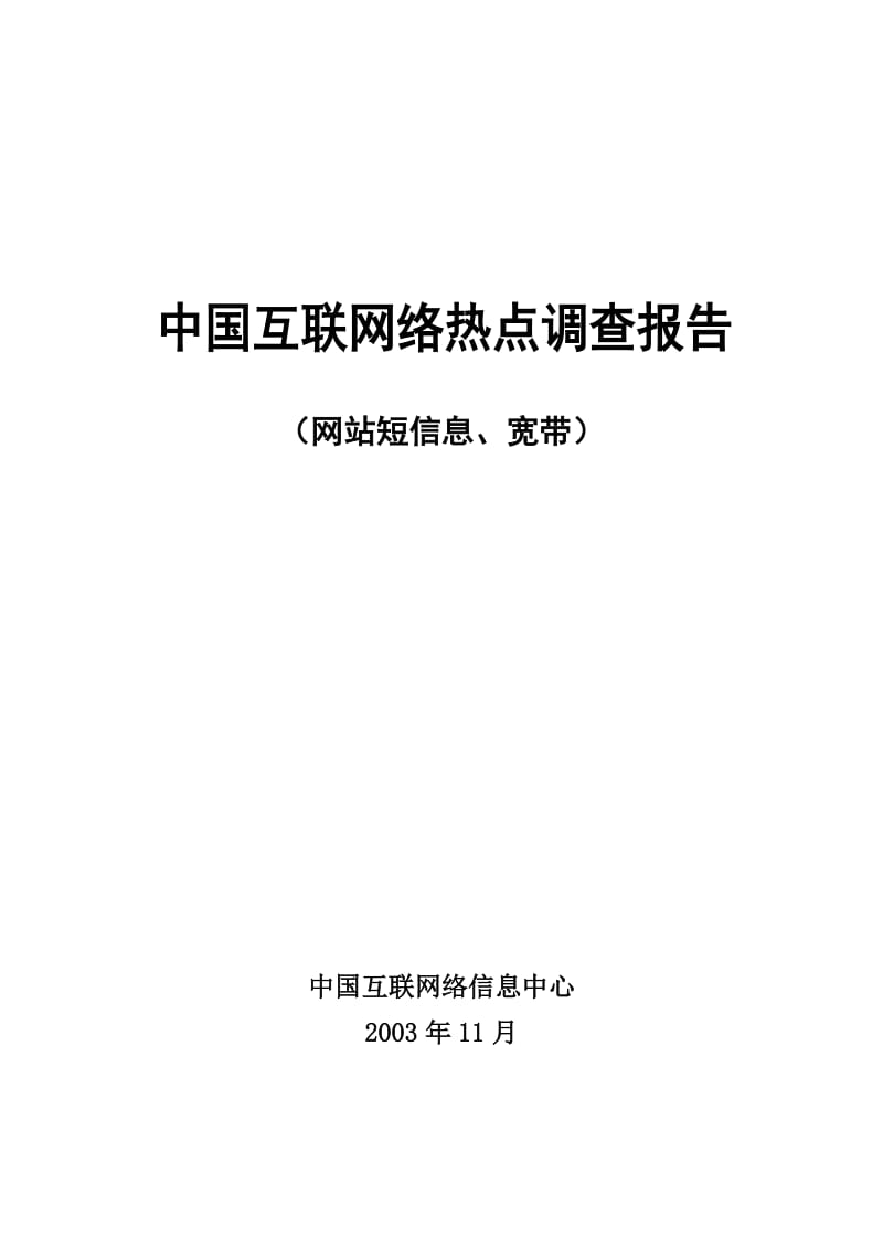 中国互联网络调查报告(2006).doc_第1页