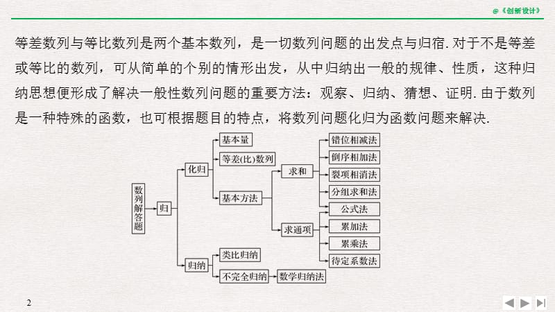 2019届高三数学（理）二轮专题复习课件：考前冲刺三 第二类 数列问题重在“归”——化归、归纳 .pptx_第2页