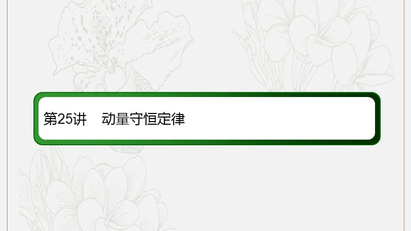 2020版高考物理一轮复习25动量守恒定律课件新人教版.ppt_第2页