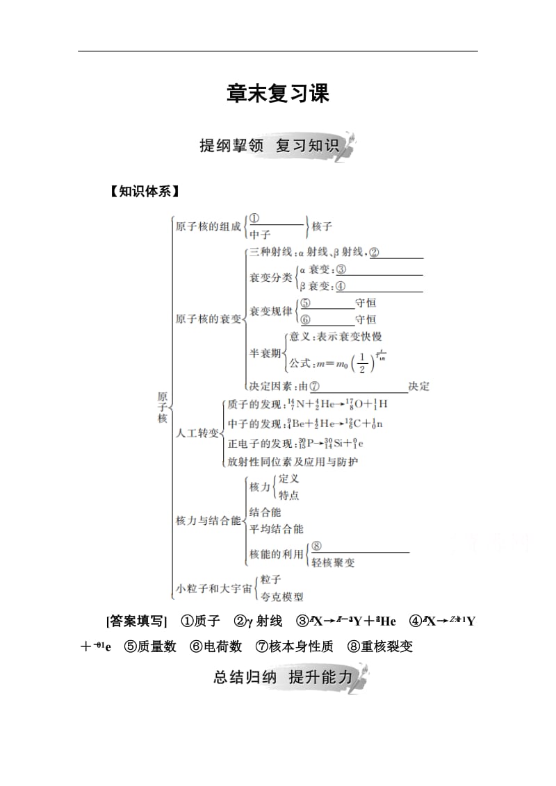 2019秋 金版学案 物理·选修3-5（粤教版）练习：第四章章末复习课 Word版含解析.pdf_第1页