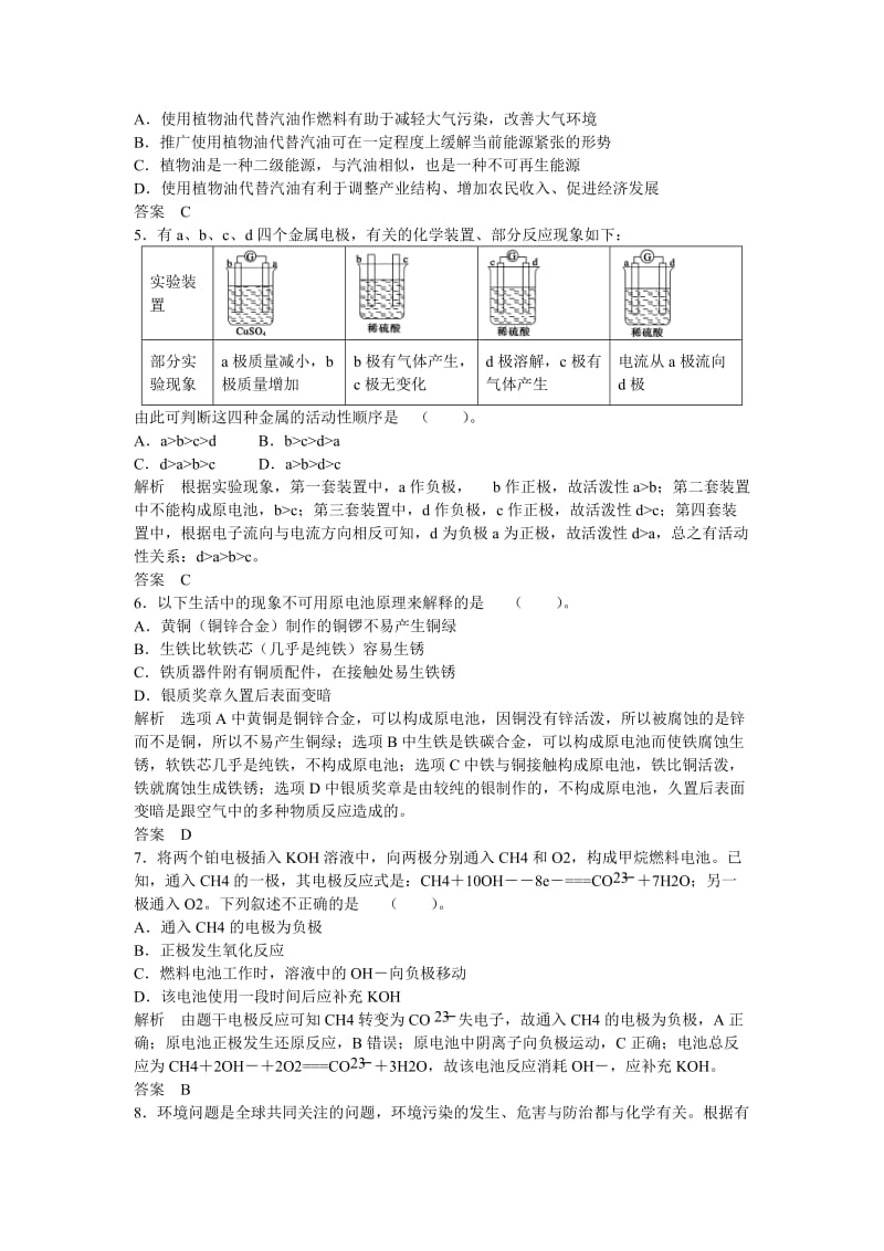 精品高中化学 专题3主题综合检测 鲁科版选修1.doc_第2页