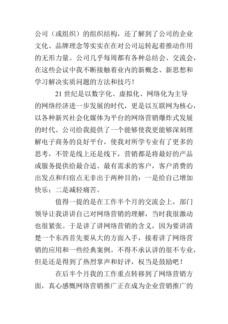 暑期社会实践报告 网络公司实习.doc_第2页