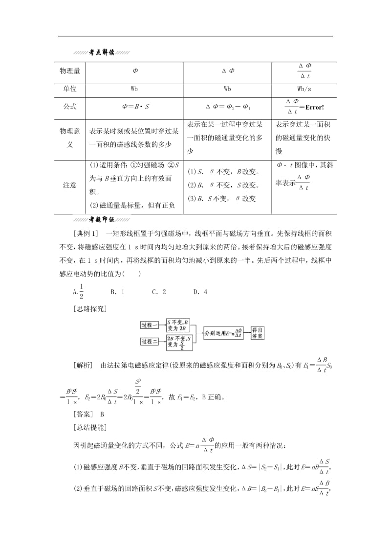 2019年高中物理第1章第2节感应电动势与电磁感应定律讲义含解析鲁科版选修3.pdf_第2页