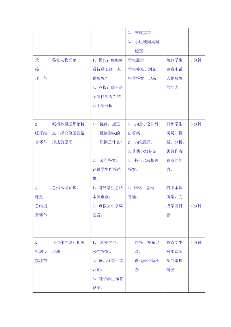 最新 高中语文必修三教案：1林黛玉进贾府第一课时 .doc_第2页