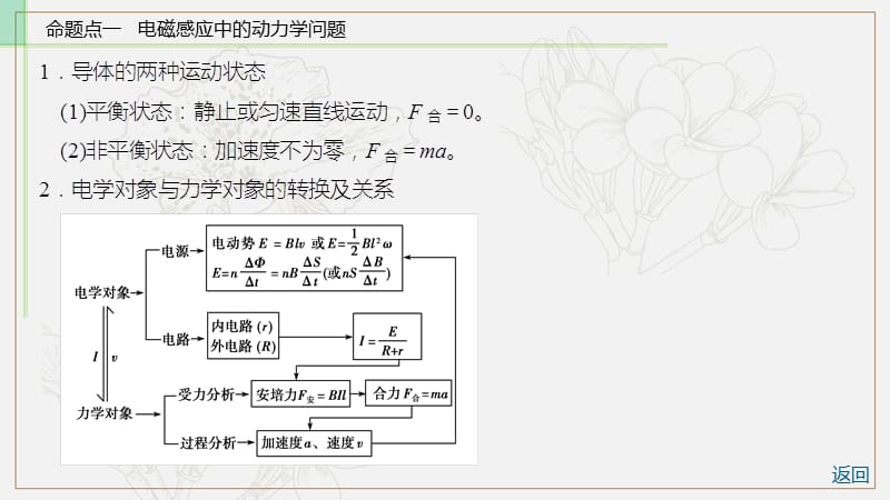 2019物理金版大一轮课件：第10章 专题十 电磁感应中的动力学和能量问题 .ppt_第3页