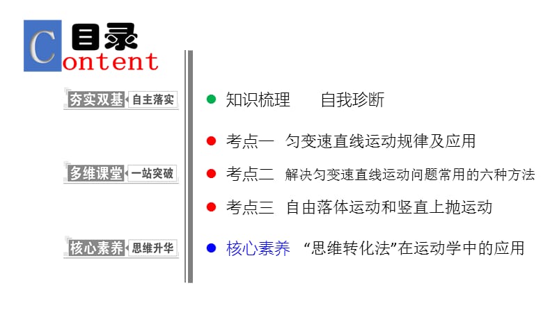 2019物理金版大一轮课件：第1章 第2讲　匀变速直线运动的规律及应用 .ppt_第2页