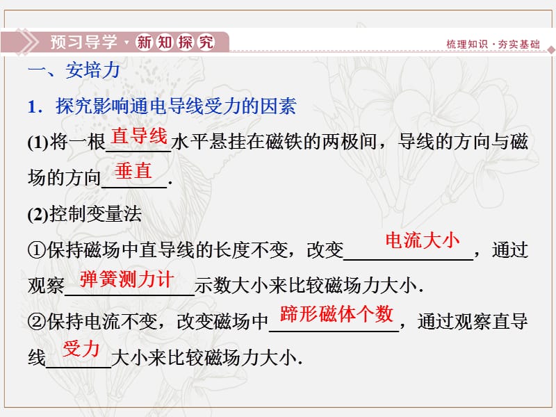 2019高中物理第三章2第2节磁吃通电导线的作用__安培力课件教科版选修3.ppt_第3页