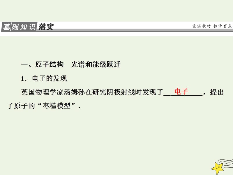 2020版高考物理一轮总复习第十三章第2课时原子结构和原子核基次时课件新人教版.ppt_第2页