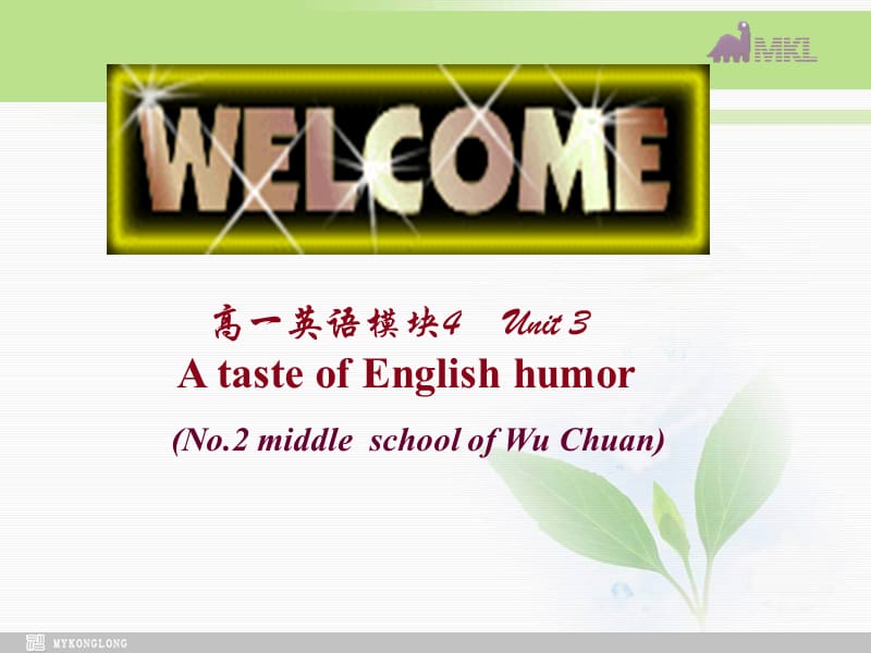 选修九 3.1《Unit 3　A taste of English humor》.ppt_第2页