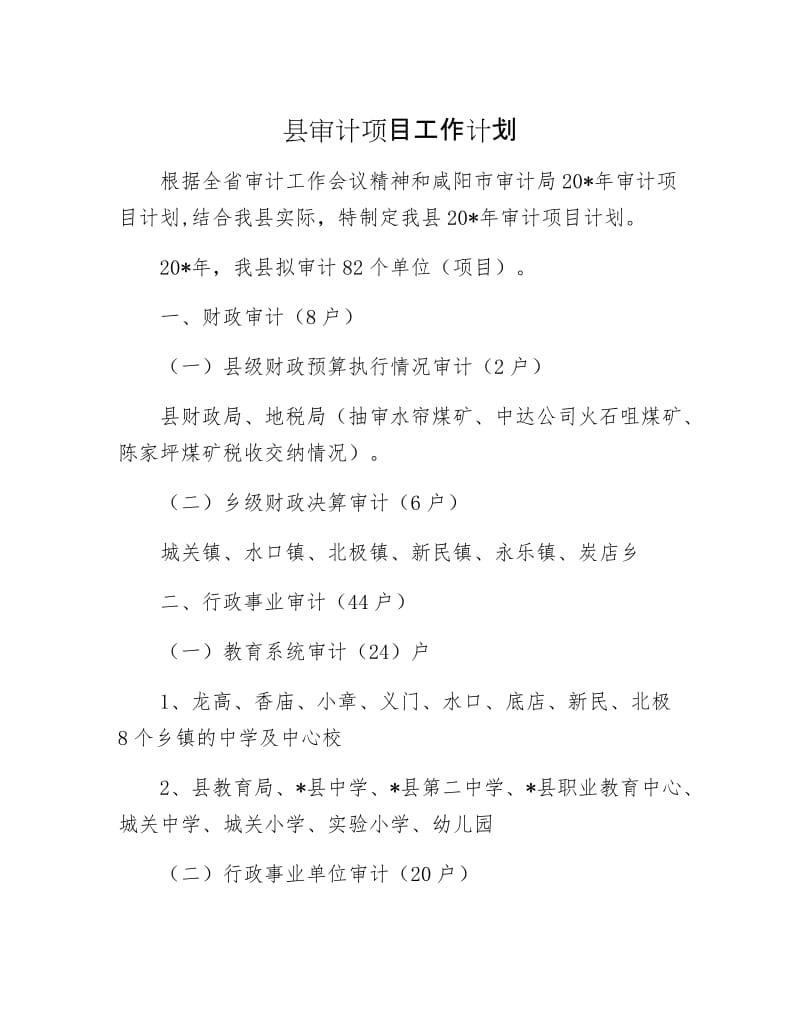 县审计项目工作计划.docx_第1页