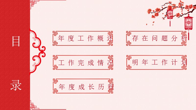 2020鼠年剪纸风年终总结PPT模板.pptx_第2页