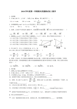 2018学年度第一学期期末质量测试初三数学.doc