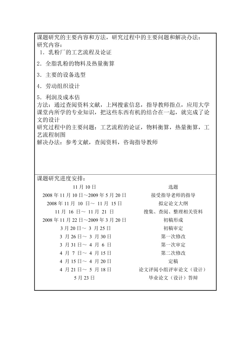 [毕业设计精品]日产量50吨乳粉厂设计 开题报告、论文相关文件.doc_第3页