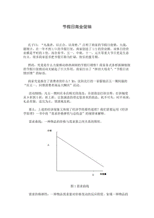 【经济学小论文】节假日商业促销.doc