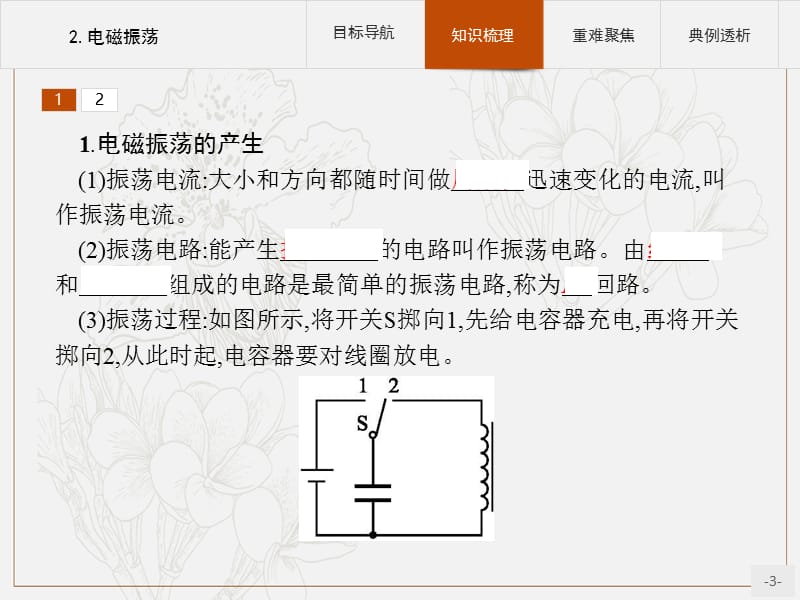 2019版物理人教版选修3-4课件：第十四章 2. 电磁振荡 .pptx_第3页