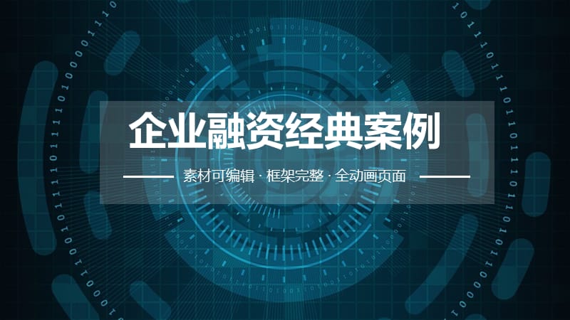 企业融资ppt经典案例.pptx_第1页