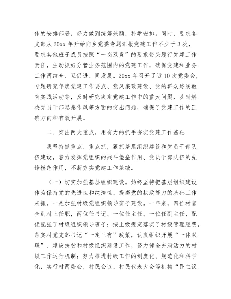 乡党委书记党建述职报告.docx_第2页