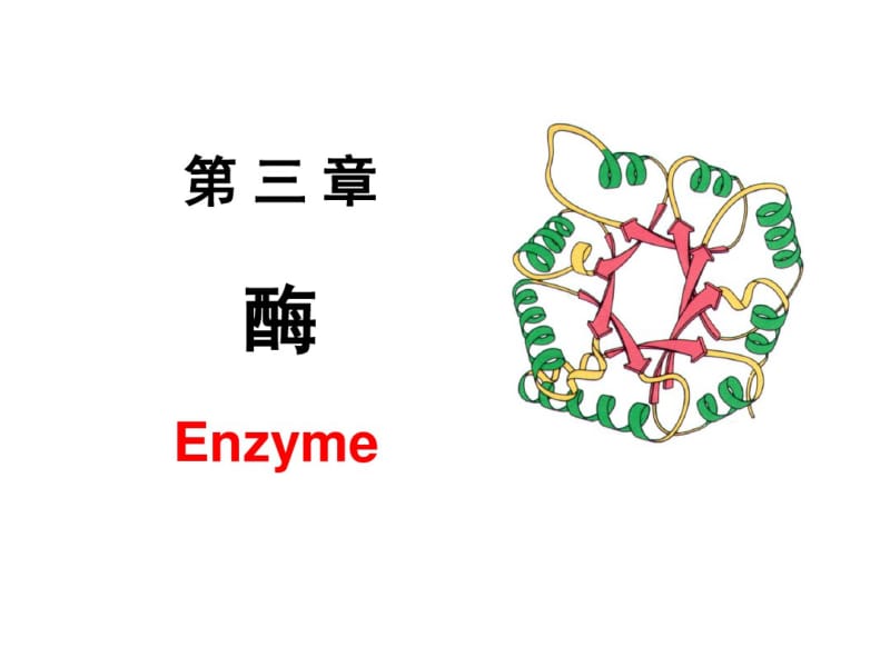 生物化学课件第3章酶(2017年讲义).pdf_第1页