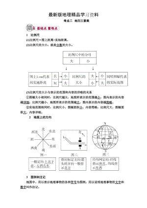 【最新】【学霸优课】高考二轮：1.2《地图三要素》教学案（含答案）.doc