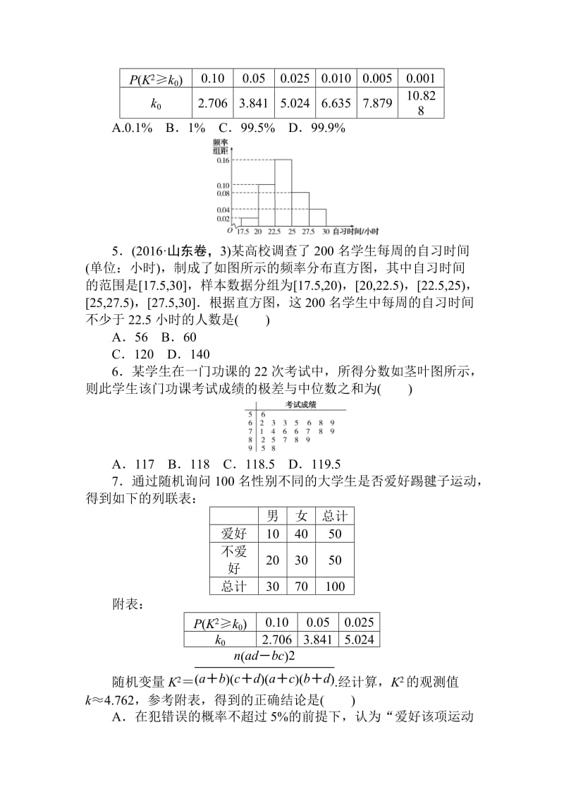 【名校资料】高考数学（理科）全程训练计划习题：天天练40.doc_第2页