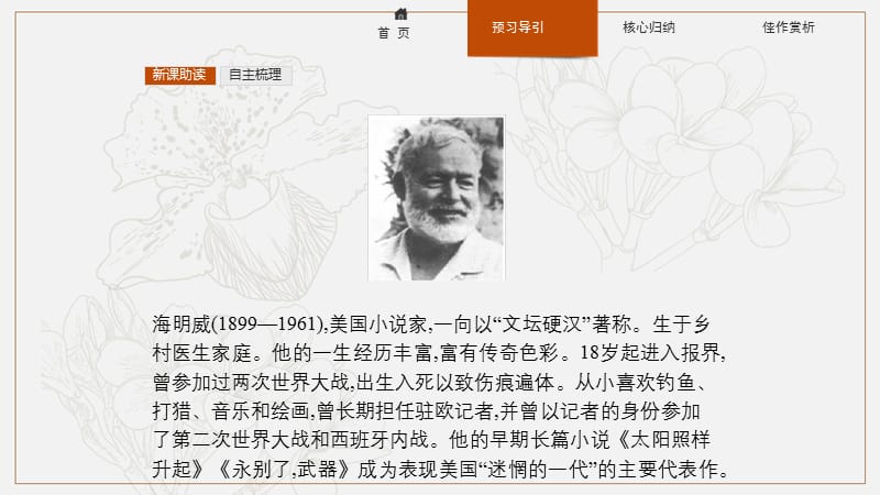 2019语文同步新突破人教选修外国小说欣赏课件：1.1桥边的老人 .pptx_第3页