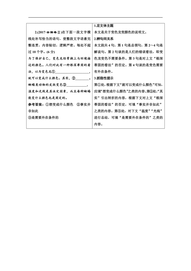 2019年浙江省语文高考二轮复习讲义：拉分考点六 补写句子 含解析.pdf_第2页