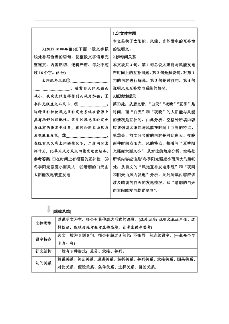 2019年浙江省语文高考二轮复习讲义：拉分考点六 补写句子 含解析.pdf_第3页