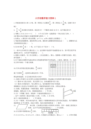 西师大版小升初数学复习资料【1】.doc