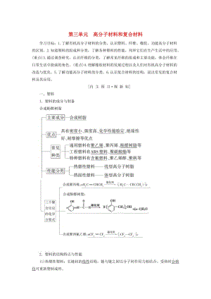 [最新]高中化学专题3丰富多彩的生活材料第3单元高分子材料和复合材料学案苏教版选修1.doc