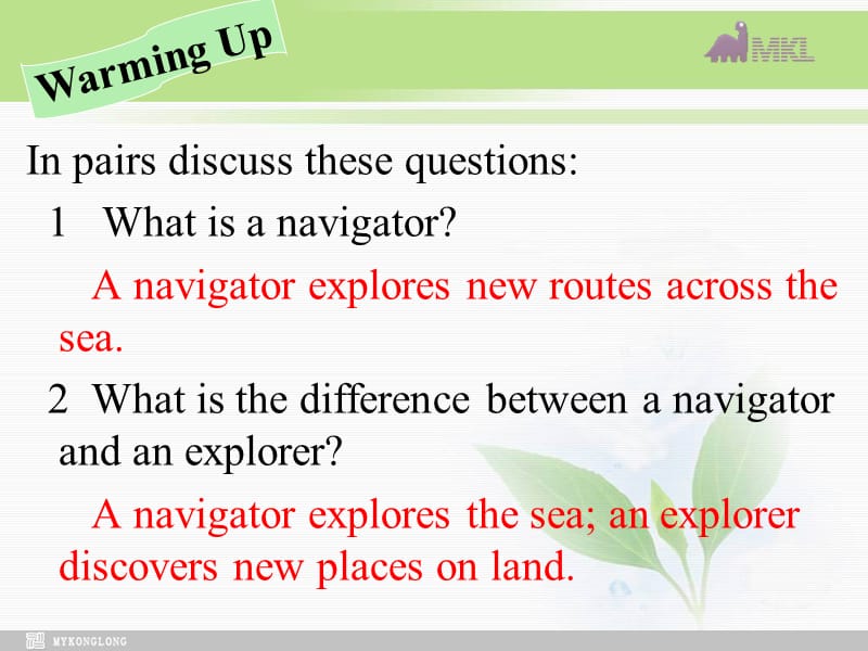 高中英语 Unit2Sailing the oceans-Textbook课件 新人教选修9.ppt_第1页