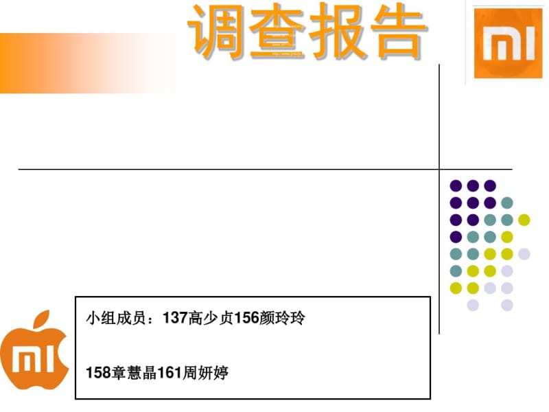 小米手机市场调查报告(PPT40张).pdf_第1页