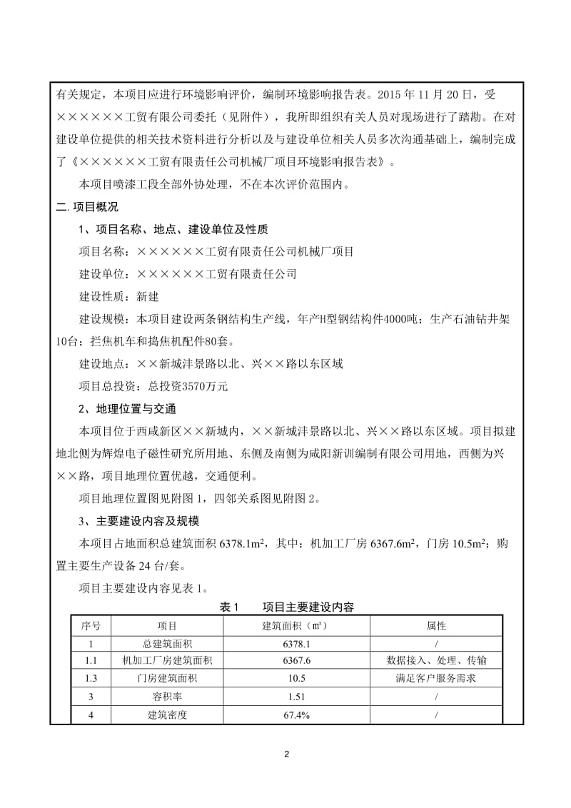 机械厂项目环境影响报告书.doc_第2页