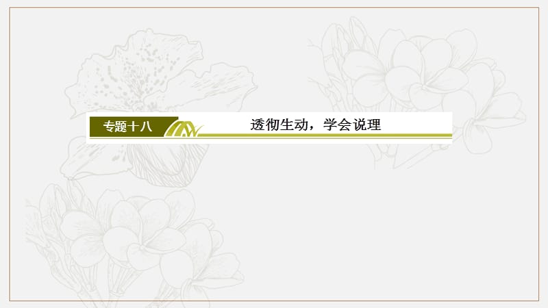 2019年高考语文冲刺大二轮专题复习课件：专题十八　透彻生动学会说理18 .ppt_第3页