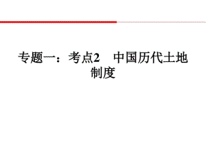 历史高考总复习专题一：考点2中国历代土地制度-中国古代史课件.pdf