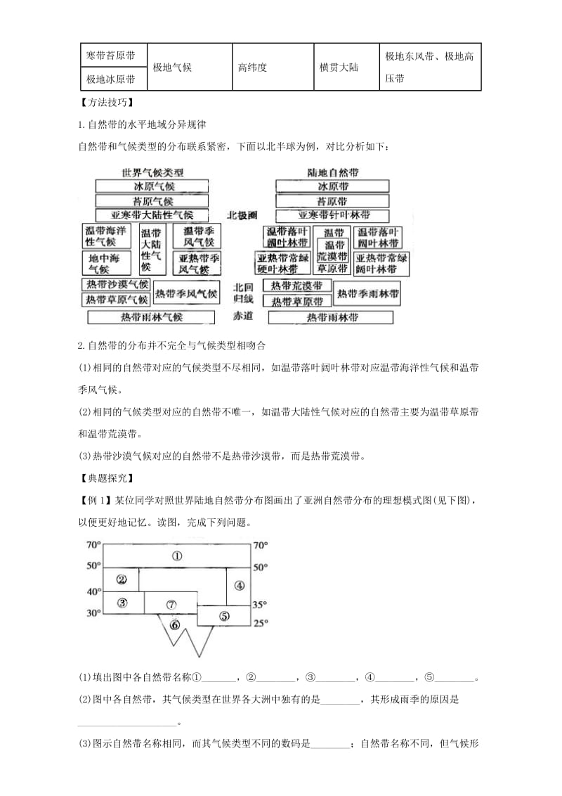 【最新】地理人教版一师一优课必修一教学设计：第五章 第二节《自然地理环境的差异性》5 Word版含答案.doc_第2页