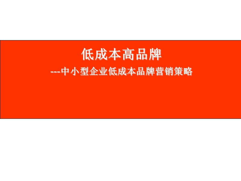 低成本高品牌.ppt_第1页