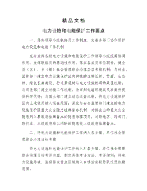 《电力设施和电能保护工作要点》.docx