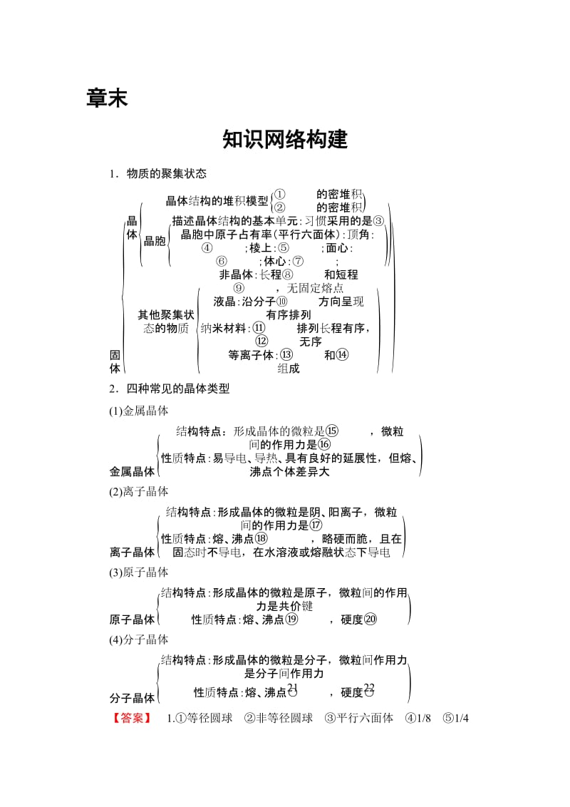 [最新]鲁科版化学选修3教师用书：第3章 章末知识网络构建 Word版含解析.doc_第1页