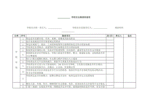 学校安全隐患排查表.doc