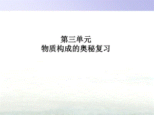 第三单元物质构成的奥秘复习课件.pdf