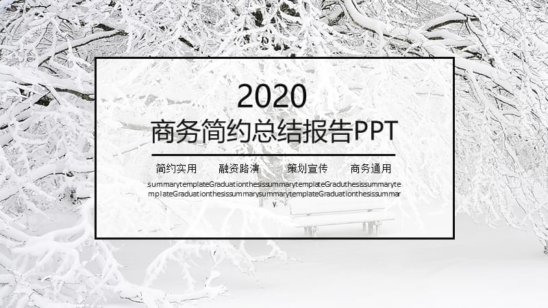 商务简约总结报告PPT模板.pptx_第1页