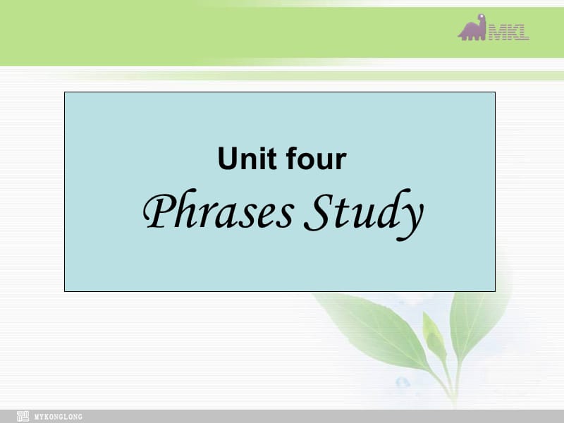 选修七 4.6《Unit 4　Phrases Study》PPT课件 .ppt_第2页