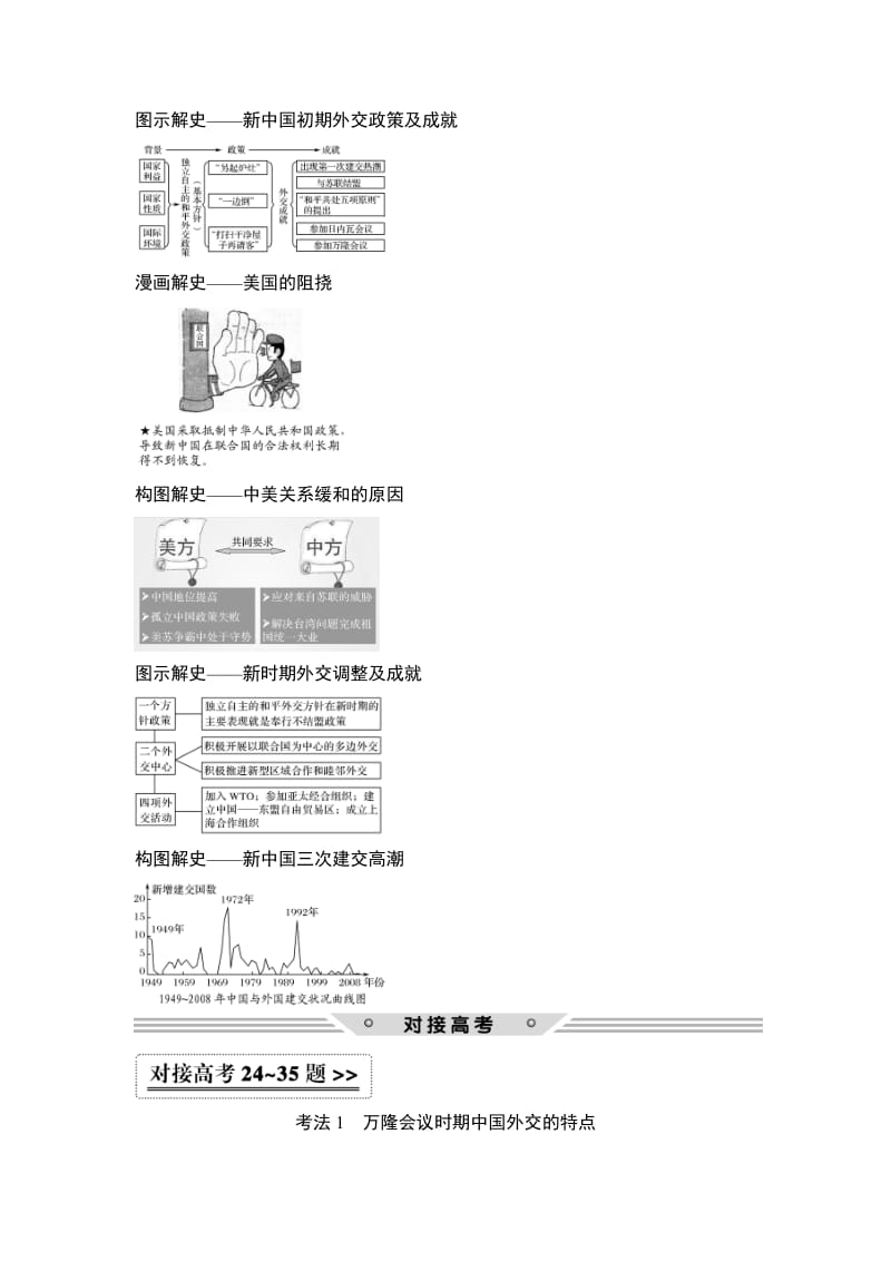 【最新】高考历史（人教版）：第四单元 第13讲　现代中国的外交关系 含解析.doc_第3页