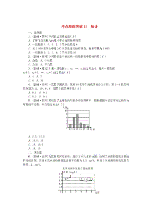 （陕西地区）中考数学 第4章 统计与概率 跟踪突破15 统计试题.doc