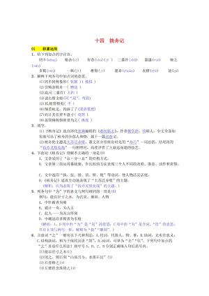 最新 七年级语文下册第三单元十四核舟记练习苏教版.doc