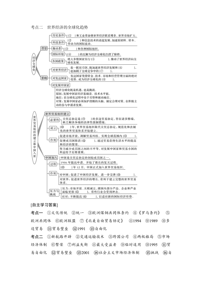 【最新】高考历史（人教版）：第十一单元 第29讲　世界经济的区域集团化和全球化趋势 含解析.doc_第2页