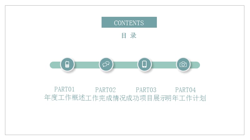 小清新总结计划工作汇报PPT模板.pptx_第2页