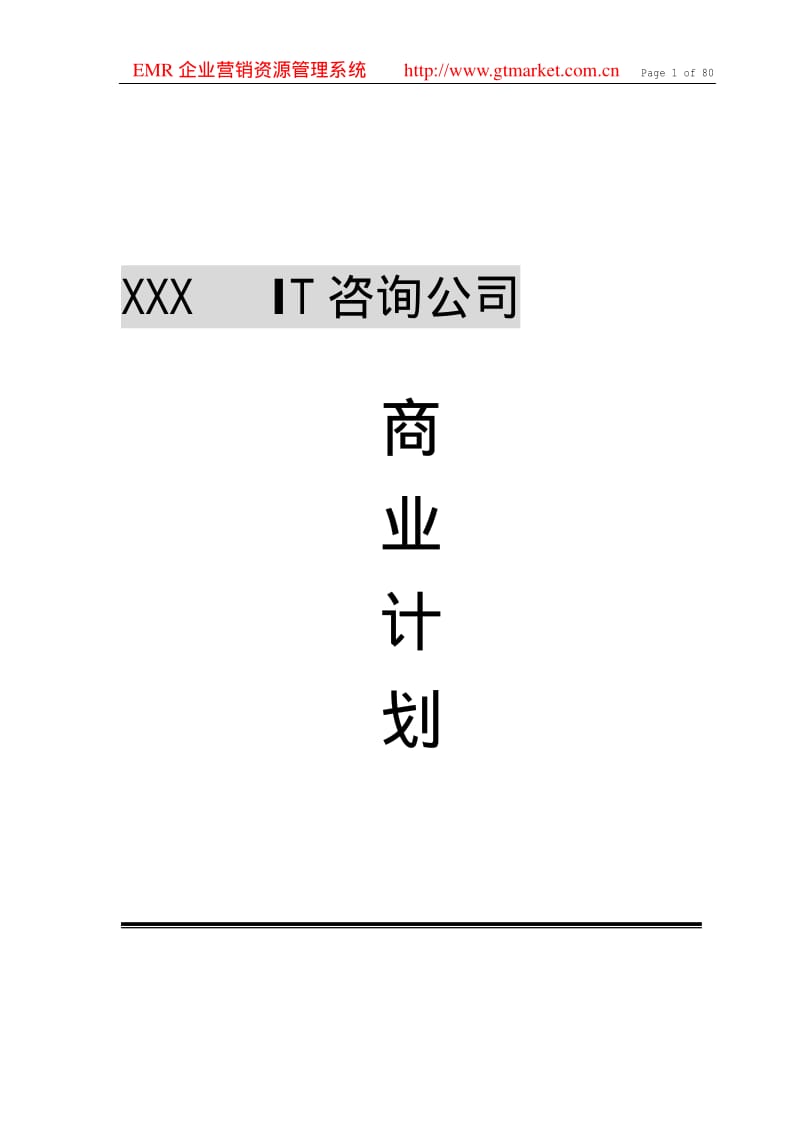 IT咨询公司商业计划书.pdf_第1页