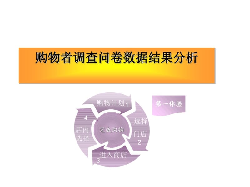 购物者调查问卷数据结果分析报告(PPT41张).pdf_第1页