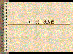 【最新资源】2018年湘教版九年级数学上册课件：2.1一元二次方程-精品PPT课件.pdf